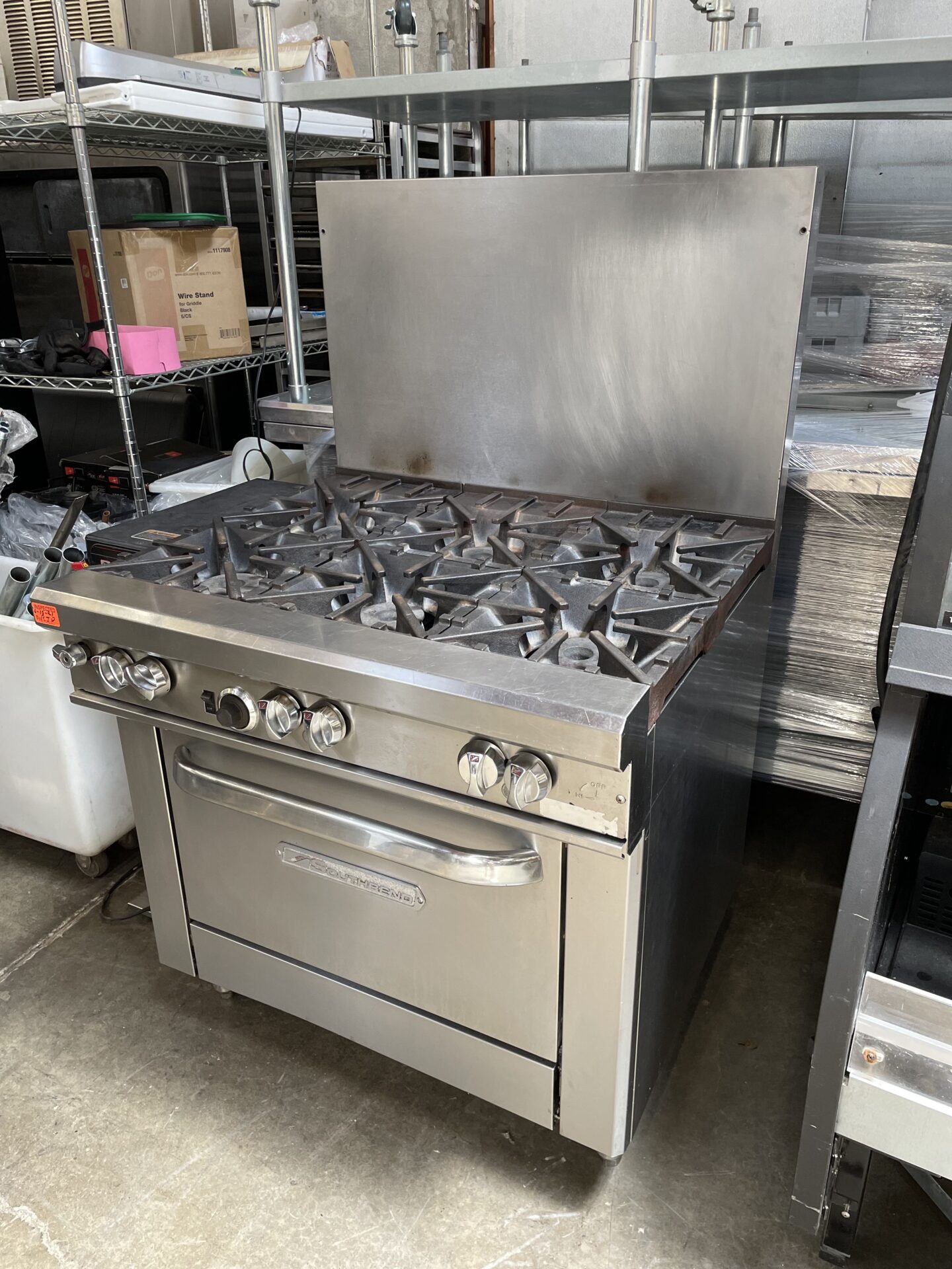 A used kitchen stove